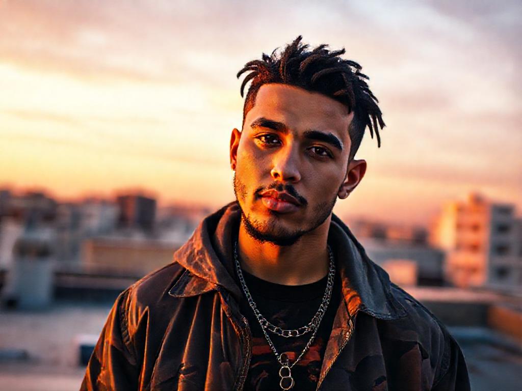 Portrait d'un rappeur algérien