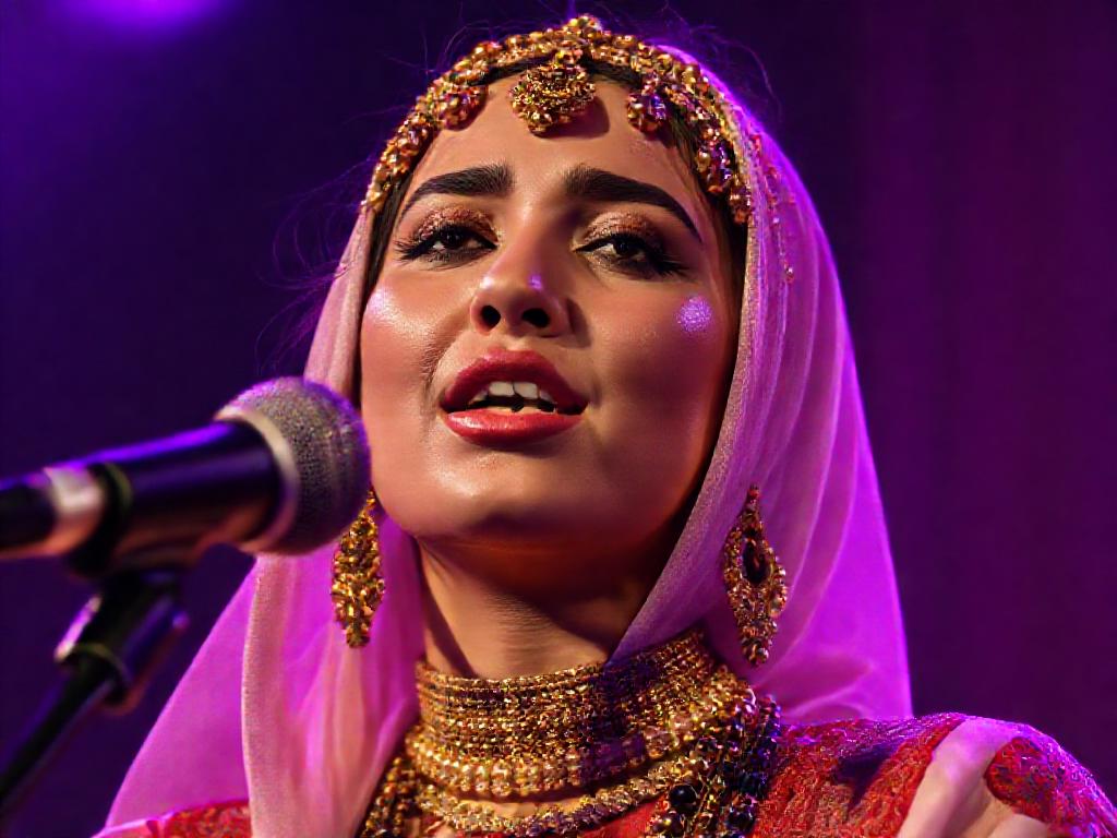 Portrait d'une chanteuse de chaâbi moderne