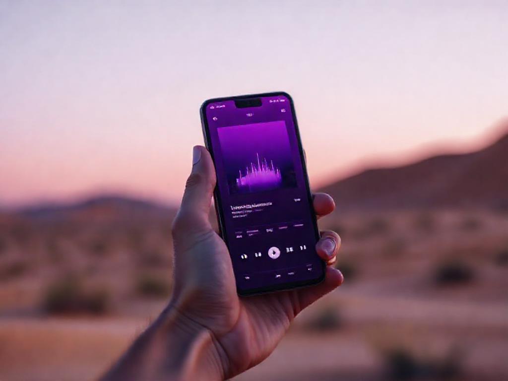 Main tenant un téléphone avec l'application Musically ouverte